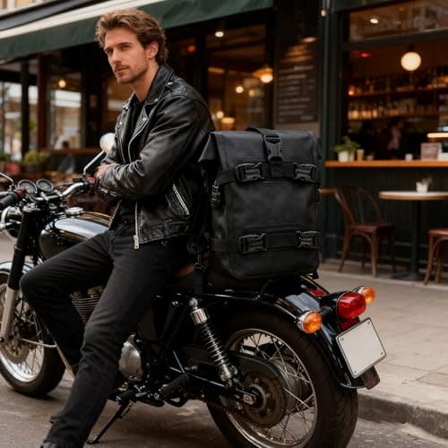 Nankoyal Motorcycle Front Bumper Bags Waterproof Backpack Gear — view 3