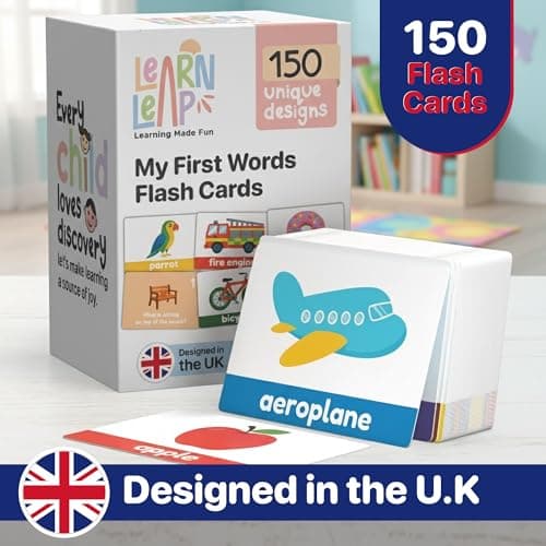 Learn Leap First Words Flash Cards For Toddlers Ages 1 2 3 – 150 Unique Flash Cards for Toddler Baby –Durable Flashcards Card Games Ideal for Kids, Travel, Learning, Language & Speech Educational Toys — view 4