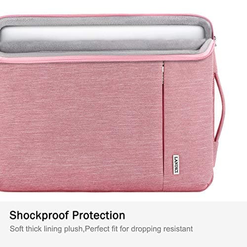LANDICI 11-12 Inch Laptop Sleeve, Laptop Case, MacBook Case, Pink — view 2