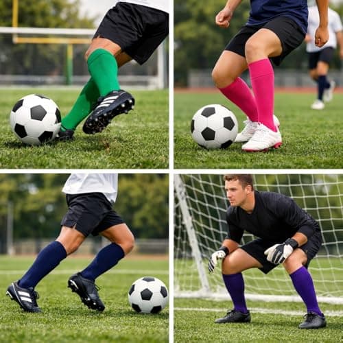 1STLY FITNESS Adults Knee High Football Rugby Hockey Socks - 1 Pair Yellow — view 6