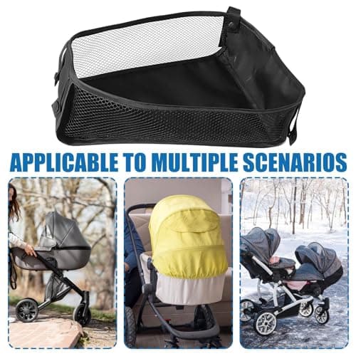Stroller Organizer Basket - Storage Organizer, Large Capacity, Mesh Storage Basket, Stroller Accessories — view 4