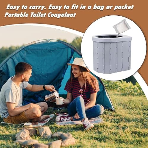 Portable Toilet Gel 30pcs Super Absorbent Powder Travel Commode Accessories — view 2