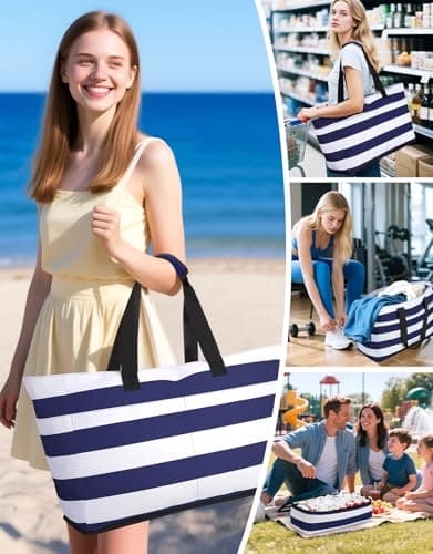 CIRYCASE Beach Bag with Cooler, 54L Extra Large Beach Bags for Women — view 2
