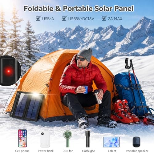 Starvortex 20W Foldable Solar Panel Charger, IP65 Portable Solar Charger — view 3