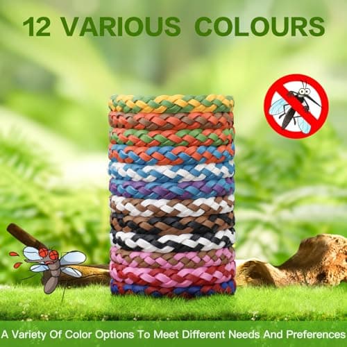 Asddage Mosquito Repellent Bracelet 12 Pack, Natural DEET-Free — view 4