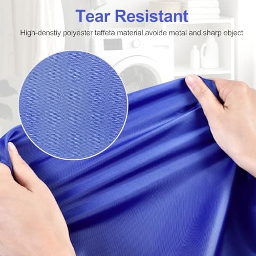 OTraki 2-Pack Travel Laundry Bags 70x90cm, Waterproof Dirty Laundry Hamper, Drawstring Laundry Bag, Large Foldable Laundry Bag with Drawstring for Camping, Dormitories and Travel Laundry Room, Black — view 2