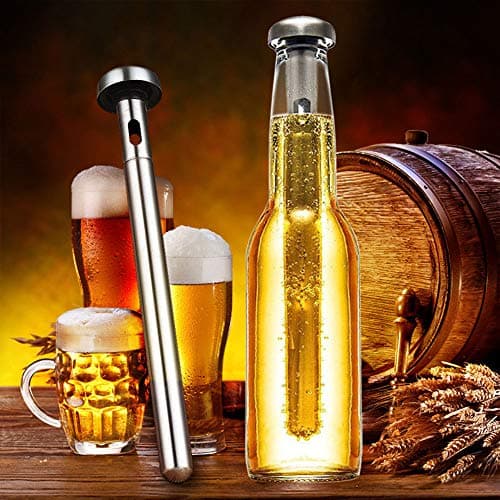 Stainless Steel Beverage Beer Chiller Stick Drink Bottle Rod Instant Portable Cooling Sticks Merrday Stainless Steel Tumbler Beer Brewing Wort Chiller for Home, Pool, Beach and BBQ — view 6