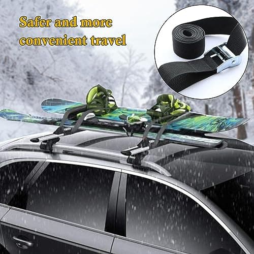 2PCS Cam Buckle Lashing Straps, 2CMX1M, 2CMX1.5M Metal Cam Buckle Tie Down Straps Fastening Straps Ratchet Tensioning Belts Roof Rack Straps for Luggage Motorcycle Bicycles Packing — view 6