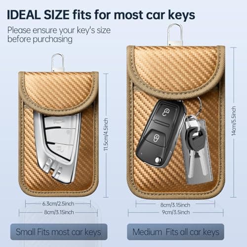 caslord 2 Pack Faraday Pouch for Car Keys — view 2