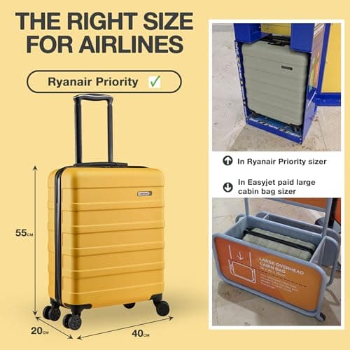Cabin Max Cabin Suitcase Large for Ryanair, Easyjet 55x40x20 Hand Luggage — view 4