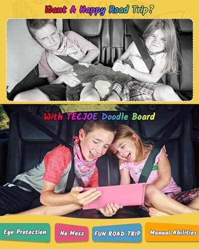 TECJOE 2 Pack LCD Writing Tablet, 8.5 Inch Colorful Doodle Board Drawing Tablet for Kids, Erasable Reusable Writing Drawing Pad, Learning Toys Gifts for 3 4 5 6 Years Old Boys and Girls Toddlers — view 5