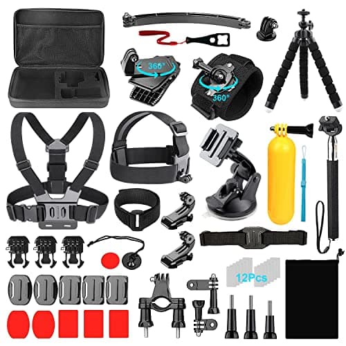 Ci-Fotto Action Cameras Accessory Set, 50-in-1 Sports Camera Accessories