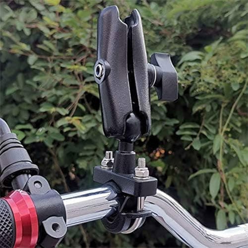 JYTDBCS Motorcycle Handlebar Base Kit with U-Bolt Universal Accessory Black Phone Holder Mount Base — view 6