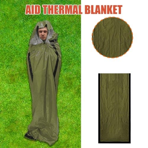 Camping Sleeping Bag | Thermal Sleep Pouch | Waterproof Portable Sleeping Warm Bag for Camping Backpacking Hiking Winter Travel Survival Stadium — view 2