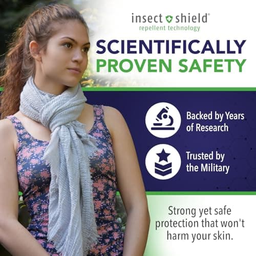 Chloe & Lex Insect Shield Technology Lightweight Scarf - Insect Repellent Clothing for Women, Teal, One Size — view 4
