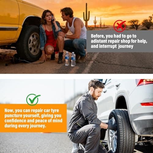 Xheanxu 84PCS Car Tyre Puncture Repair Kit With Black Screwdriver - Silicone Tyre Repair Plugs Tire Puncture Repair, 3 Sizes Tyre Repair Screws Kit, Tyre Puncture Repair Kit For Auto Car Motorcycle — view 6