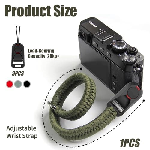 Camera Strap Quick Release Paracord Rope Camera Wrist Straps Adjustable — view 2