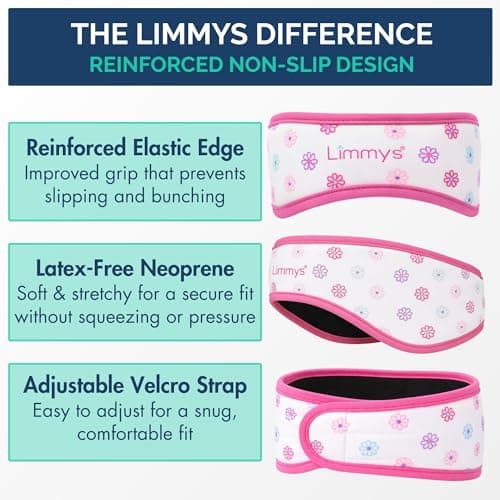 Limmys Swimming Headband for Kids and Adults – Non-Slip Neoprene Ear Band — view 3