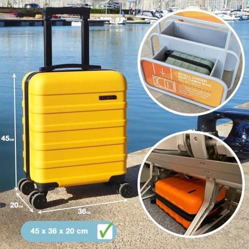 CabinMax Underseat Cabin Suitcase, Easyjet Cabin Bag 45x36x20 Hand Luggage — view 6