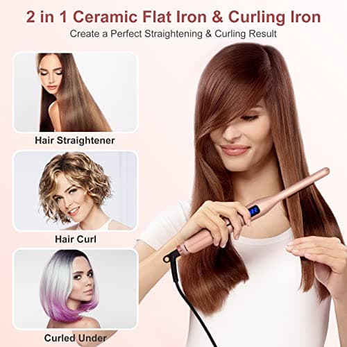 JAETON Mini Hair Straightener for Short Hair,Pixies,Bangs,Small Curls — view 4