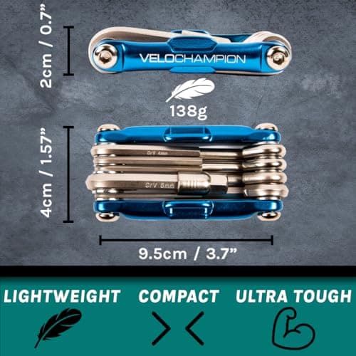 VeloChampion 14in1 Mini Bike Multi Tool Kit with Neoprene Storage Case — view 4