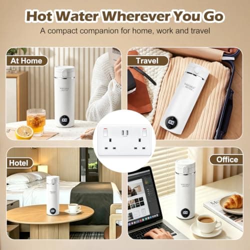 Portable Electric Travel Kettle 500ml, Smart Mini Kettle for Camping Office — view 6