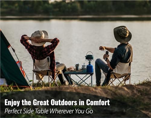 TREKOLOGY TALU Portable Folding Beach Table - Lightweight Travel Camp Table | Small Camping Table for Outdoor Adventures | Foldable, Compact, and Sturdy - Perfect for Camping, Picnic, Beach Trips — view 2