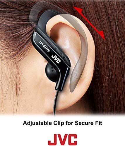 JVC, HA-EB75-AN-U Adjustable Sport Clip Earphones (Blue) — view 2