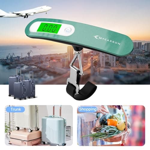 MYCARBON Luggage Scale Portable Digital Suitcase Scales Hanging 110lb/50kg — view 6