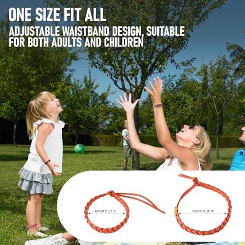 Mosquito Repellent Bracelet 14 Pack,100% Natural Insect Mosquito Bands Adjustable Leather Deet-Free Insect Repellent Bracelets for Adults & Kids Hiking Outdoor Travel Essentials — view 4