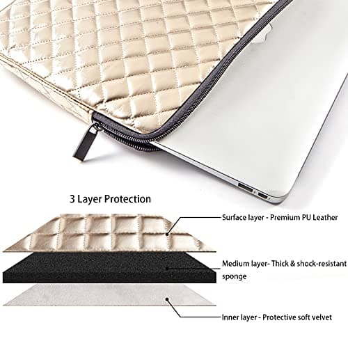 TRIUMPH VISION Puffy Laptop Sleeve Pouch Case Protective Bag Lined Padded — view 2