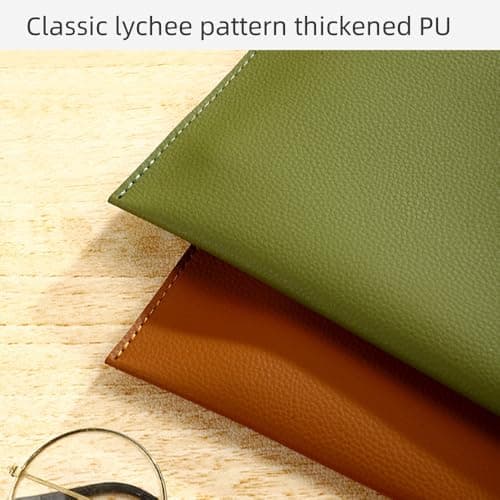 Oaygat A4 Document File Folder New Soft Leather Pocket Envelope Folder Wallets Envelope Folder Expanding File Organizer Portfolio Storage Case Waterproof Expanding File Organizer Portfolio Storage — view 3