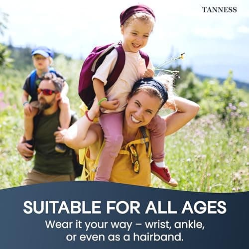 Tanness 12 Pack Mosquito Repellent Bracelet – Non-Toxic DEET-Free Bug & Insect Repellent Bands, Waterproof Mosquito Bands, Bracelets, Travel & Holiday Essentials for Kids & Adults — view 4