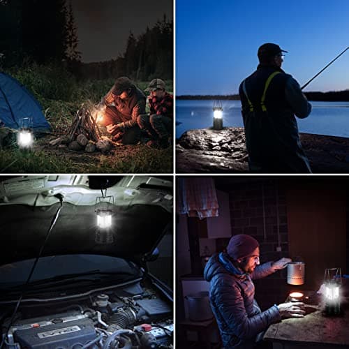 Lepro Camping Lights, Collapsible Camping Lantern Battery Powered, 4-Pack — view 6
