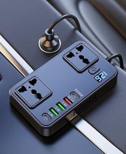 Caswynlife Car Power Inverter 12V to 230V with Digital Display — view 2