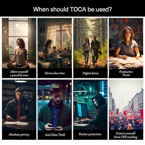 TOCA No Signal Sleeve - RFID Blocking Faraday Bag, Keyless Go & Smartphone/Laptop Protection, Data Privacy Shield, Water-resistant, Compact Red — view 6