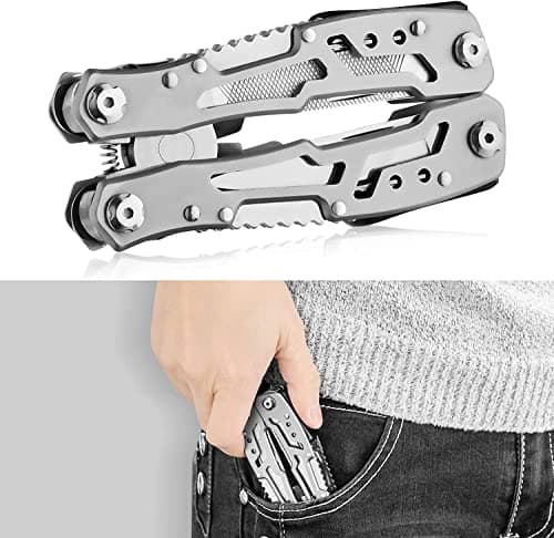 14-in-1 Multi-Functional Folding Pliers, Portable & Durable Stainless Steel Utility Tools Multi-Purpose Pocket Tool Multitool for Outdoor Activities, DIY Activities — view 3