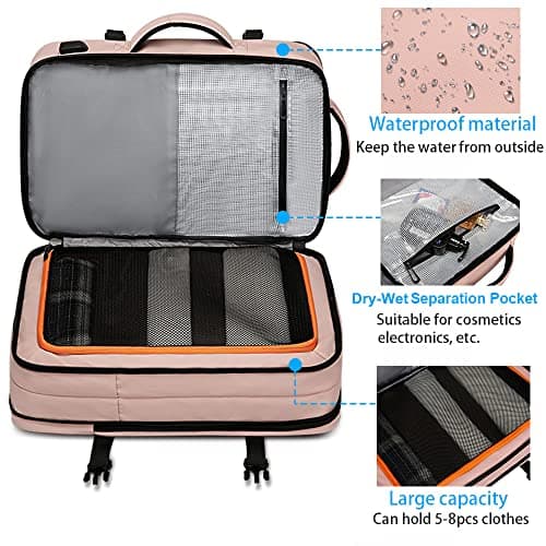 BANGE Travel Backpack,Flight Approved Carry On Backpack for International Travel Bag, Water Resistant Durable 17-inch Laptop Backpacks,Large Daypack Business Weekender Luggage Backpack for Men Women… — view 3
