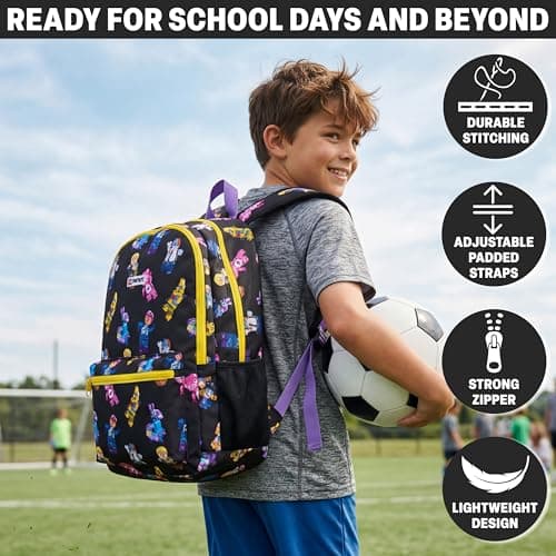 Get Trend Lego Fortnite Boys Large Backpack 46cm, Padded Straps School Bag — view 3