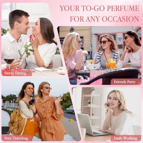 Women's Perfume Gift Set - 4 x 35ml Mini Perfume for Women Body Hair Fragrance Set in Sweet Floral and Fruity Notes, Portable Travel Size, Pamper Gifts Set, Birthday Gifts for Women, Gifts for Her — view 5