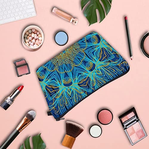 FAVORTALK Cosmetic Bag Travel Makeup Bag Small Cosmetic Bag Make Up Case for Women Organizer Flat Lay Bag Travel Wash Kit Women B0975 — view 5