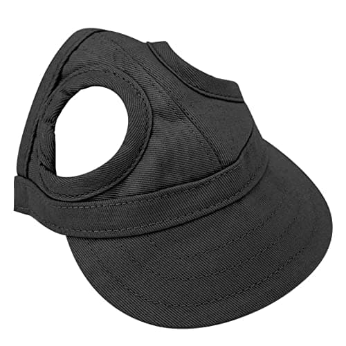 Dioche Adjustable Pet Baseball Outdoor Sunbonnet for Dogs and Cats Canvas Stripe Hat Summer Travel Sport Size S (S) (M) (L) (S) — view 5