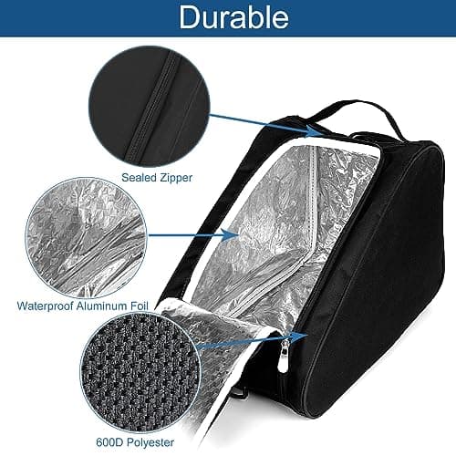 Premium Walking Boot Bag, Waterproof Hiking Boot Shoe Bag (Black) — view 3