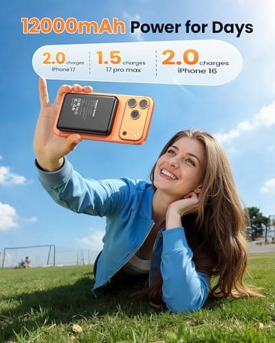 for MagSafe Power Bank 12000mAh Wireless 22.5W Fast Charging — view 3