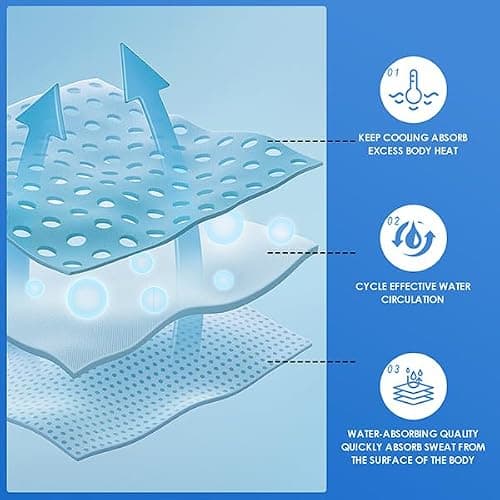 CSITE 4 Pack Cooling Towels (120x30cm) for Neck and Face, Ice Towel for Hot Weather, Soft Breathable Chilly Gym Towels, Microfiber Towel for Work Out, Yoga, Running, Camping & More Activities — view 4
