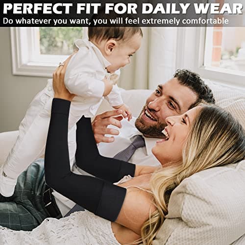 Ailaka 20-30 mmHg Compression Arm Sleeve for Men Women, Graduated Support — view 5
