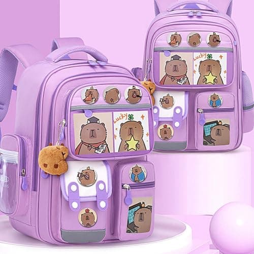 Hamster Bag School Supplies, Cards, Large Capacity, Multi-Compartment — view 4