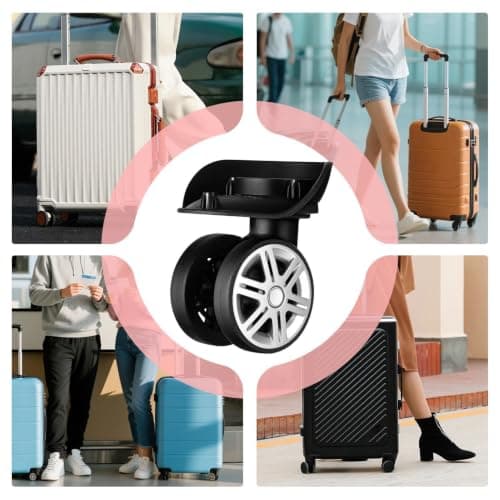 Luggage Wheels 2-Piece 360 Degree Swivel Spinner — view 4