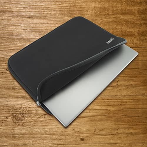 Rapesco 1694 Laptop Sleeve with Antibacterial Protection, 15.6”, Black — view 2