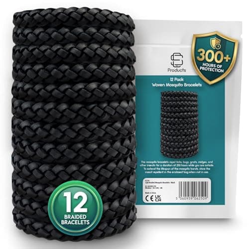 SC Products DEET Free Waterproof Anti Mosquito Repellent Bracelet (12-Pack)